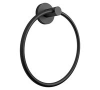 Gedy Porte-Serviette Anneau Felce Plus Noir Mat