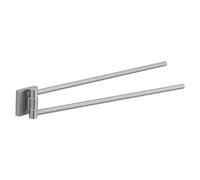 Gedy Porte-Serviettes Double articulé Fuji brossé