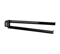 Gedy Porte-Serviettes Double articulé Stelvio Noir Mat