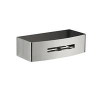 Gedy | Poseidon Porte-douche rectangulaire chromé en acier, dimensions 7,2 x 24 x 12,3 cm et poids 0,815 kg