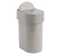 Gedy Poubelle avec Couvercle basculant, Résine thermoplast, Beige, 15 x 21 x 34 cm