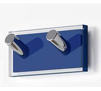 Gedy Rainbow Porte-Manteau de, résines termoplásticas, Transparent Bleu, Double