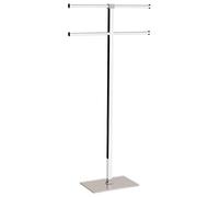 Gedy Rainbow Porte-Serviettes sur Pied en Acier Inoxydable, Transparent Beige, 40,4 x 15,5 x 83 x 7 cm