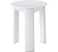 Aqualine - Tabouret de salle de bains Trio, diamètre 33x40 cm, blanc 2072