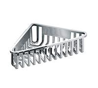 Gedy tiberio Porte Objets Angle, résine thermoplastique, Chrome, 19,5 X 19,5 X 6,6