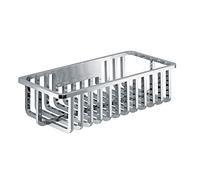 Gedy tiberio Porte Objets rectangulaire, résine thermoplastique, Chrome, 24 X 12,6 X 6,6
