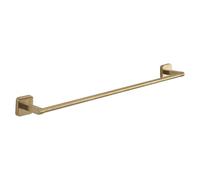 Gedy Tonga Porte-Serviettes de Salle de Bain, Porte-Serviettes Mural, Porte-Serviettes adhésif, sans perçage, 60 x 6,9 x 4,7 cm, Or Mat, Acier Inoxydable