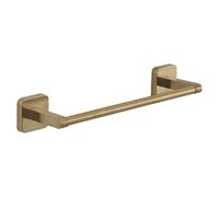 Gedy Tonga Porte-Serviettes de Salle de Bain, Porte-Serviettes Mural, Porte-Serviettes adhésif, sans perçage, 30 x 6,9 x 4,7 cm, Or Mat, Acier Inoxydable
