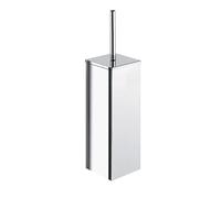 Gedy Winny Brosse WC avec Porte Rouleau chromé, Dimensions : 67 x 25 x 29 cm et 3,5 kg, Porte-Papier Toilette et Brosse de Toilette en Acier Inoxydable et Cromall®, Design R&D, 2 Ans de Garantie