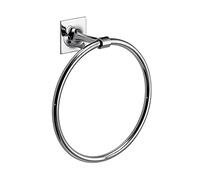 Gedy Wizard Serviette de Toilette à Anneau, Dimensions : 20 x 18,3 x 7,4 cm, Porte-Serviettes en Laiton et chromé, Finition chromée avec Double Face 3 m, Design R&S, 2 Ans de Garantie, Chrome, Unique