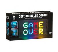 Geek Monkey Néon LED Game Over Multicolore, Déco Gaming USB, 23 cm
