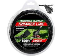 GeekNi Bobine de fil de débroussailleuse en spirale professionnelle avec cutter pour débroussailleuse Echo 330095073 - 45,7 m - 0,2 cm