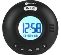 Geemarc JWNS-Voyager Noir Réveil de Voyage amplifié avec étui de Transport Noir