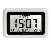 Geemarc VISO10 horloge radio avec calendrier - utile pour les personnes atteintes de démence et d'Alzheimer - BLANC