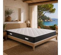 GEEMMA s.r.l. Matelas français 150 x 200 cm confortable mais qui ne chauffe pas | matelas orthopédique de 20 cm de haut contre les maux de dos | Fabriqué en Italie, hypoallergénique - Modèle Prime 20