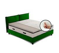 GEEMMA s.r.l. Surmatelas en latex, 100 % latex hypoallergénique, hauteur 4 cm avec tissu antimicrobien déhoussable 4 côtés avec fil en argent - Star Latex King Size 200 x 200 cm