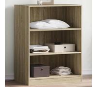 GeenYuu Armoire en chêne Sonoma - 77 x 48 x 102 cm - Autonome - Peu encombrant - Avec étagère pour vêtements, veste, chemise, pantalon et chaussures - Organiseur pour chambre à coucher, couloir