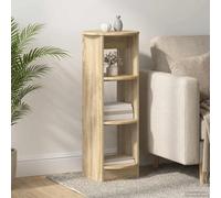 GeenYuu Armoire latérale en chêne Sonoma - 40 x 40 x 100 cm - Avec 3 étagères - Espace de rangement pour salon, salle à manger, couloir, moderne, peu encombrant