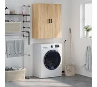 GeenYuu Armoire Murale chêne Sonoma en Bois d'ingénierie 69,5x34x90 cm, Meuble Rangement Suspendu Polyvalent pour Salon Chambre Bureau, Buffet vaisselier Console Pratique