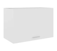 GeenYuu Armoire Suspendue Lyon en Bois d'ingénierie Blanc 60 x 31 x 40 cm avec étagère Porte Rabattable pour Rangement Cuisine Buffet vaisselier Placard cellier