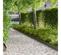 GeenYuu Bordure de pelouse en métal Vert Olive 30 pcs 103 x 15 cm Flexible pour Jardin, délimitation de Parterre, allée, terrasse, Potager, aménagement paysager