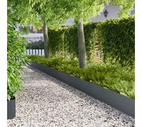 GeenYuu Bordure de pelouse métal thermolaqué 10 pcs 103 x 30 cm Flexible pour Jardin, Parterre, allée, terrasse, Potager, séparation et aménagement paysager Durable