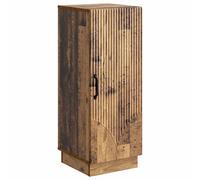 GeenYuu Buffet en bois vieilli, 33 x 34,5 x 87 cm, avec tiroir, porte et étagère, commode, buffet, armoire basse, étagère pour salon, salle à manger, couloir, chambre à coucher, cuisine, bureau