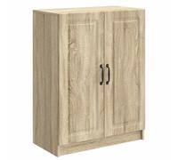 GeenYuu Buffet en chêne Sonoma 66 x 34,5 x 87 cm avec 2 portes pivotantes, espace de rangement et étagère pour salon, salle à manger, couloir, peu encombrant et polyvalent pour un décor moderne et