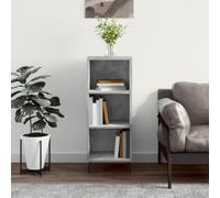 GeenYuu Buffet Gris béton en Bois d'ingénierie 34,5x32,5x90 cm avec Rangement, étagère et tiroirs, Meuble Multifonction pour Salon, Salle à Manger, Cuisine, Bureau et entrée