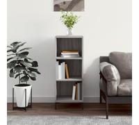 GeenYuu Buffet Sonoma Gris en Bois d'ingénierie 34,5x32,5x90 cm avec Rangement spacieux, Meuble de Salon Multifonction, Armoire Placard pour Cuisine Salle à Manger entrée