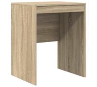 GeenYuu Bureau compact en chêne Sonoma - 60 x 50 x 76 cm - Cadre en bois - Table de travail pour bureau à domicile - Chambre d'adolescent - Avec étagère et espace de rangement pour ordinateur portable