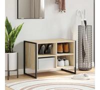 GeenYuu Cabinet à Chaussures Sonoma en Bois d'ingénierie 60 x 35 x 44 cm Meuble Rangement modulable pour entrée Couloir Chambre avec étagère casier Support Bottine Escarpin