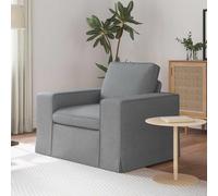 GeenYuu Canapé d'angle moderne en tissu gris clair 103 x 80 x 82 cm avec coussins, coussins confortables, cadre en métal robuste, housse amovible pour salon, chambre d'amis, peu encombrant et flexible