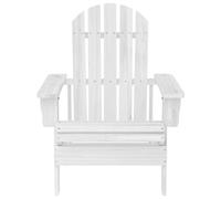 GeenYuu Chaise de jardin en bois dur massif, blanche, résistante aux intempéries, 70,5 x 96 x 92 cm, confortable pour terrasse et jardin, durable, facile à monter, idéale pour les sièges d'extérieur