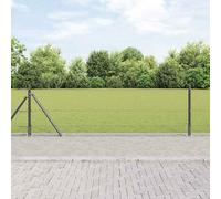 GeenYuu Clôture hexagonale en acier avec base béton gris 100 x 0,6 m maille treillis pour jardin terrasse extérieur protection sécurité périmètre clôture