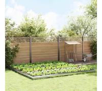 GeenYuu Clôtures Anti-limaces 20 pcs en Acier galvanisé argenté 100x3,5x25 cm pour délimitation Jardin Bordure pelouse Potager terrasse aménagement extérieur Protection Massif