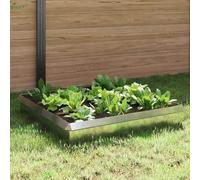 GeenYuu Clôtures Anti-limaces en Acier galvanisé argenté 8 pcs 100 x 3,5 x 25 cm pour Bordure Jardin pelouse Potager terrasse extérieur Protection et délimitation Pratique