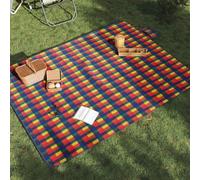 GeenYuu Couverture de Pique-Nique Pliable en Velours 200x150 cm avec Film Aluminium, Sac de Transport Compact pour Camping randonnée Bivouac Trekking et Sorties en Plein air
