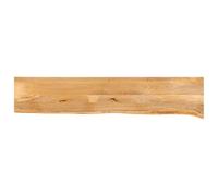 GeenYuu Dessus de Table Bois Massif manguier 180x20x3,8 cm Bord Vivant Planche Plateau Surface Meuble rénovation comptoir Bureau Cuisine Salon terrasse