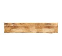 GeenYuu Dessus de Table Bois Massif manguier Brut 180x20x3,8 cm Bord Vif Planche Surface Meuble rénovation comptoir Bureau Cuisine Salle Manger Salon terrasse