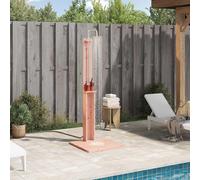 GeenYuu Douche d'extérieur naturelle en bois massif Douglas 75 x 76 x 217 cm résistante aux intempéries pour jardin, piscine et espace spa, construction robuste, montage facile