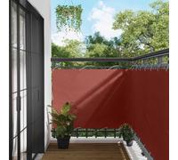 GeenYuu Écran de Balcon en Tissu Oxford Terre Cuite 110 x 800 cm avec œillets Aluminium, résistant UV et Eau, idéal terrasse Jardin extérieur pour ombrage et Protection Contre Chaleur et Vent