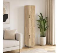 GeenYuu Ensemble de Meubles chêne Sonoma 2 pièces 33 x 34,5 x 89,5 cm pour Salon séjour Bureau Chambre Rangement Buffet Armoire Design Fonctionnel