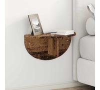 GeenYuu Étagère murale en bois vieilli, 48 x 24 x 24 cm, montage mural, peu encombrant, avec support invisible pour livres, décoration, étagère dans le salon, la chambre à coucher et le bureau