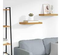 GeenYuu Étagère murale marron en bois 50 x 23 x 4 cm, montage mural, peu encombrant et robuste, pour salon, chambre à coucher, cuisine, salle de bain, support invisible pour livres, étagère décorative