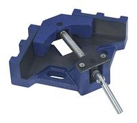 GeenYuu Étau d'angle 104 mm en fonte avec broche pivotante et tête de serrage, base stable pour établi, idéal pour fixer et maintenir lors du travail du métal, du travail du bois