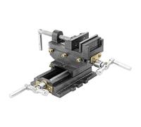 GeenYuu Étau en forme de croix manuel 70 mm en fonte avec largeur de mâchoire de 80 mm pour atelier, travail du métal, travail du bois, menuiserie, montage et fixation précise