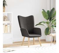 GeenYuu Fauteuil Gris foncé en Tissu Sherpa 62 x 67 x 95,5 cm avec accoudoirs rembourrés pour Salon, Chambre ou Bureau, Chaise Confortable Ergonomique pour détente et Lecture