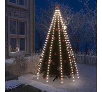GeenYuu Filet lumineux pour sapin de Noël avec 300 LED blanc froid, matériau PVC, hauteur 300 cm, 10 guirlandes lumineuses avec 30 LED, port USB, étanche, pour l'intérieur et l'extérieur