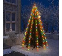 GeenYuu Filet lumineux pour sapin de Noël avec 300 LED, multicolore, 300 cm, matériau PVC, 10 guirlandes lumineuses, port USB, étanche, pour l'intérieur et l'extérieur, éclairage festif pour arbre
